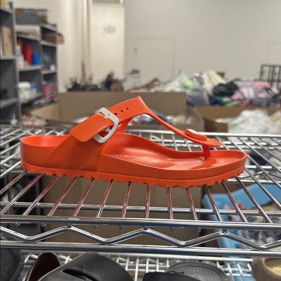 Birkenstock Women's Bright Orange Sandals - Picture 1 of 3